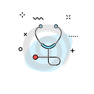 Medical and Health web icons in line style. Medicine and Health Care, RX, infographic. Vector illustration