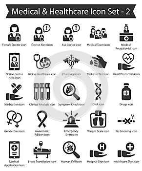Medical & Healthcare icon set 2