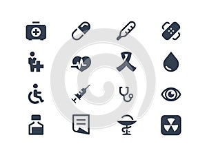 Medical and healthcare icons