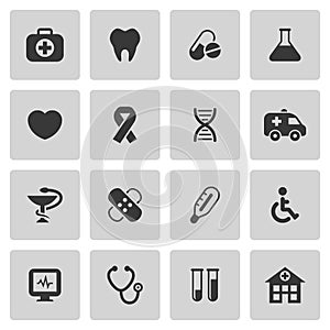 Medical and healthcare icons set