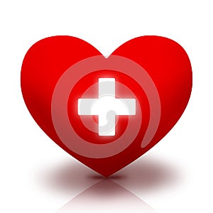 Medical heart symbol