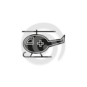 medical helicopter illustration, transport emergency - help icon