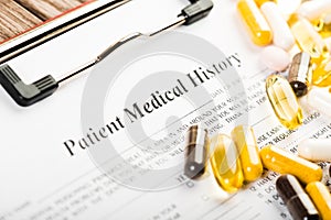 Medical history document