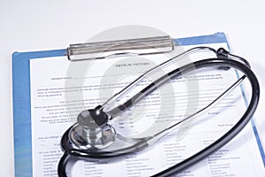 Medical history questionnaire