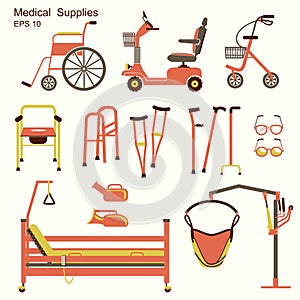 Medical hospital equipment for disabled people