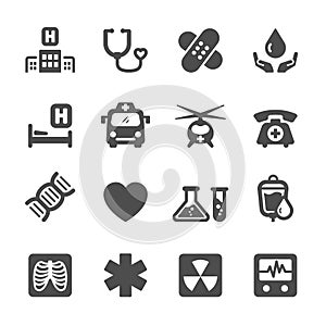 Medical and hospital icon set 7, vector eps10