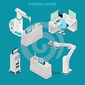 Medical hospital laboratory computer equipment fla