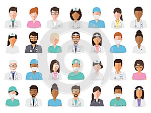 Medical and hospital staff avatars