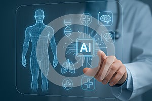 Medical A I interface human anatomy artificial intelligence