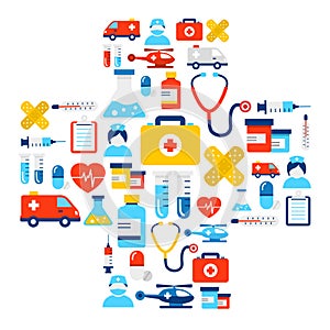 Medical Icons Background