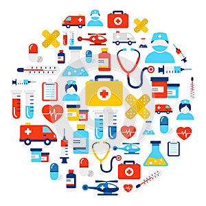 Medical Icons Background