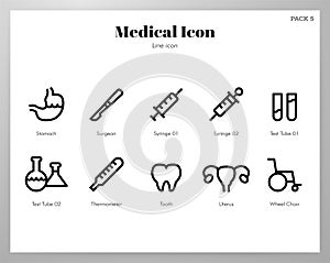 Medical icons Line pack