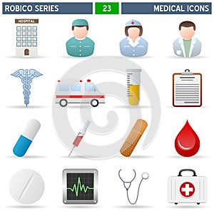 Médico iconos serie 