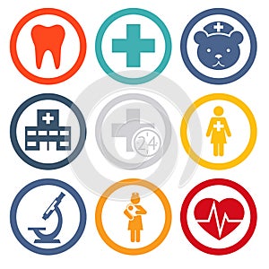 Medical icons set