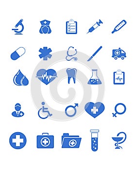 Medical icons set