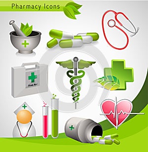 Medical icons - vector