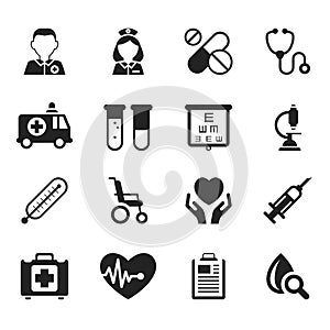 Medical icons vector