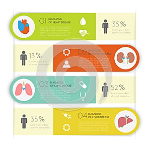 Medical infographic set. Vector illustration