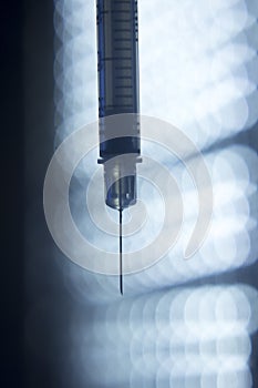 Medical injection syring needle photo