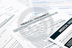 Medical insurance form,