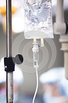 Medical iv drip in hospital