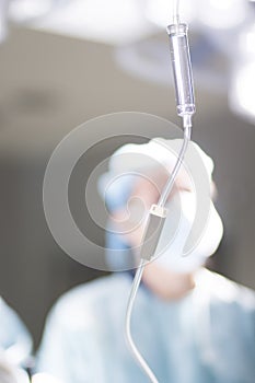 Medical iv drip in hospital
