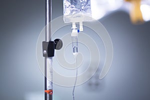 Medical iv drip in hospital