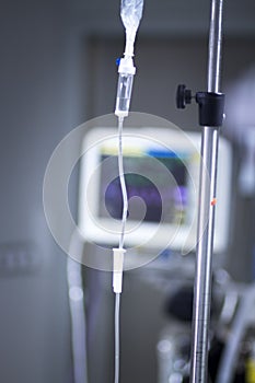 Medical iv drip in hospital