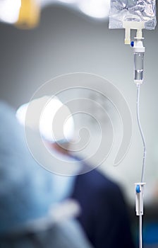 Medical iv drip in hospital