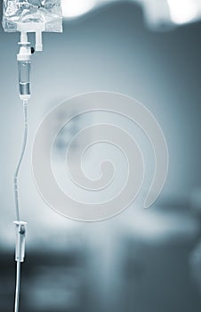 Medical iv drip in hospital