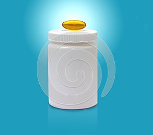 Medical jar capsulas omega-3 photo