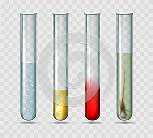 Medical lab test tubes