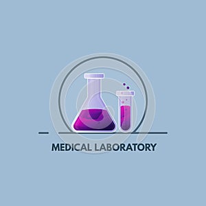 Medical laboratory emblem
