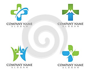 Medical logos symbols template
