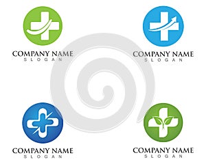 Medical logos symbols template