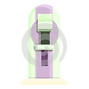 Medical mammography machine icon cartoon vector. Breast mammogram