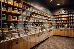 medical marijuana dispensary, with variety of products for mental and physical ailments