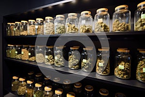 medical marijuana dispensary with variety of products for mental and physical health