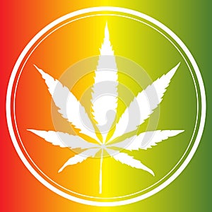 Medical marijuana leaf logo