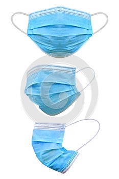 Medical mask isolated on white background