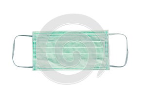 Medical mask isolated on white background Covid 19 protection. With clipping path