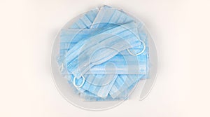 Medical mask for protection against flu and other diseases coronavirus. Surgical protective mask