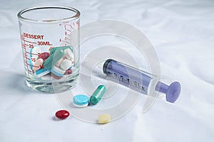 Medical medications and syringes