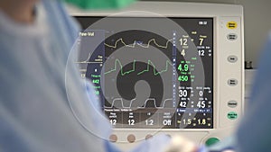 Medical monitor heartbeat or cardiac monitoring