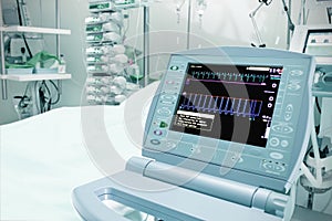 Medical monitor in the intensive care unit photo