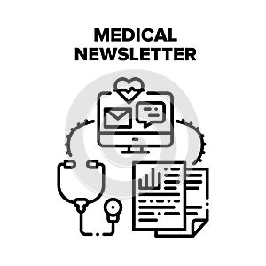 Medical Newsletter E-mail Vector Concept