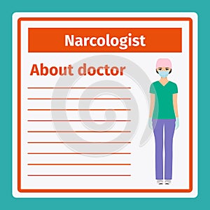 Medical notes about narcologist