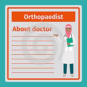 Medical notes about orthopaedist photo