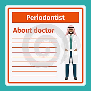 Medical notes about periodontist