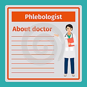 Medical notes about phlebologist